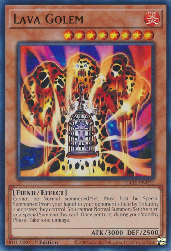Lava Golem [RA01-EN001] Ultra Rare | Fandemonia Ltd