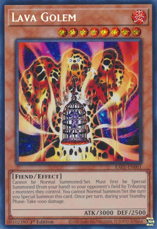 Lava Golem [RA01-EN001] Secret Rare | Fandemonia Ltd