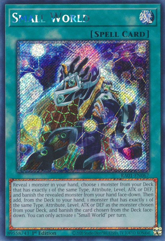Small World [RA01-EN067] Platinum Secret Rare | Fandemonia Ltd