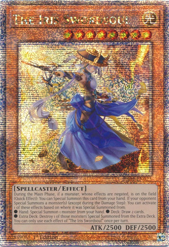The Iris Swordsoul [RA01-EN023] Quarter Century Secret Rare | Fandemonia Ltd