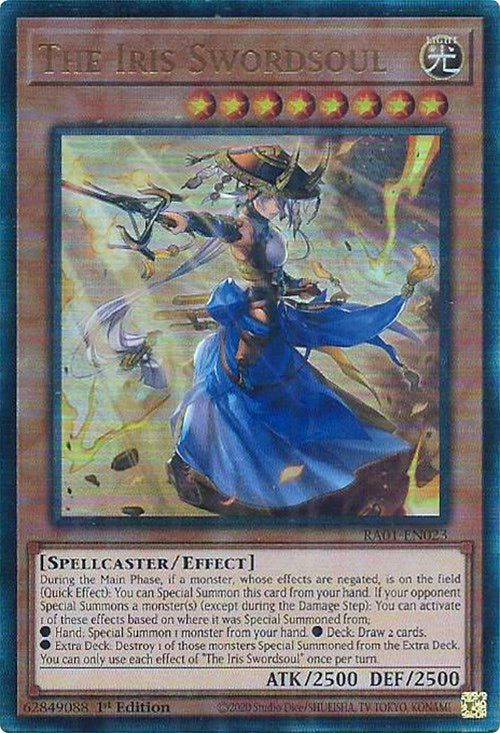 The Iris Swordsoul [RA01-EN023] Prismatic Ultimate Rare | Fandemonia Ltd