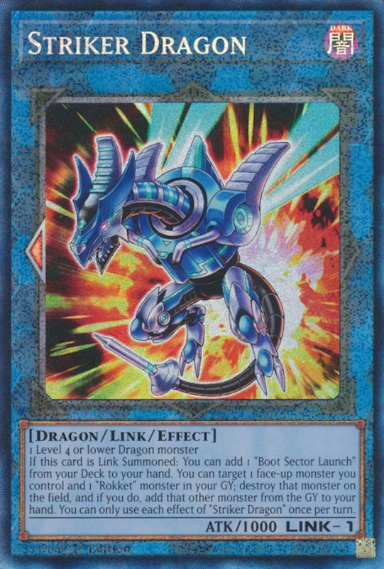 Striker Dragon [RA01-EN046] Prismatic Collector's Rare | Fandemonia Ltd