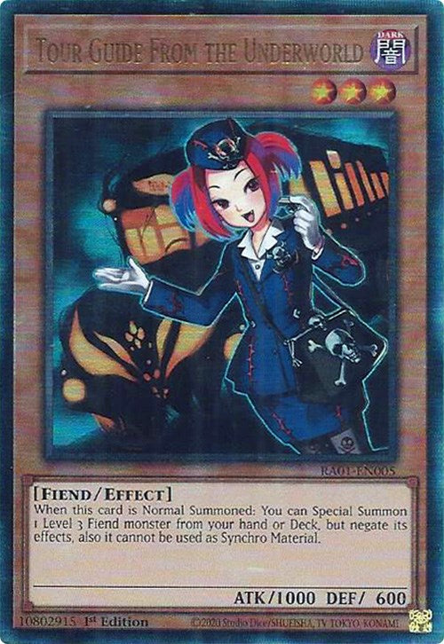 Tour Guide From the Underworld [RA01-EN005] Prismatic Ultimate Rare | Fandemonia Ltd