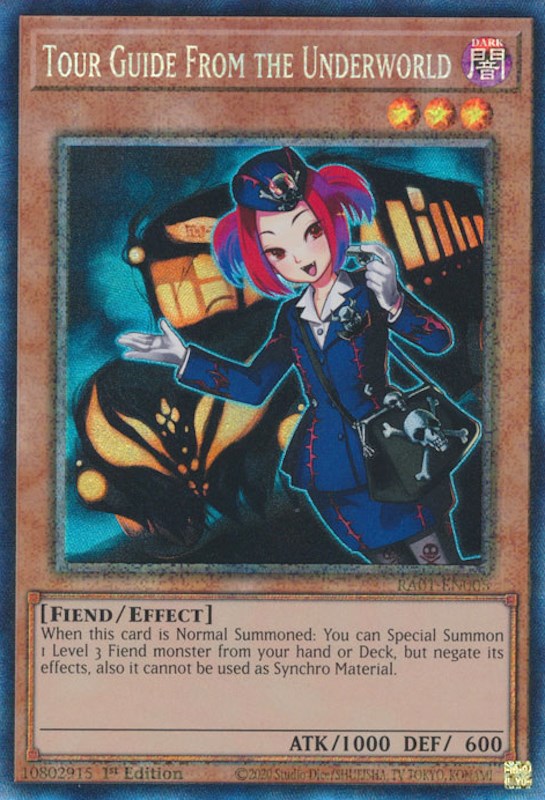 Tour Guide From the Underworld [RA01-EN005] Prismatic Collector's Rare | Fandemonia Ltd