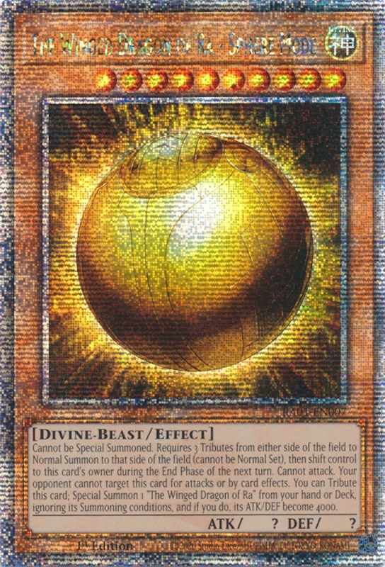 The Winged Dragon of Ra - Sphere Mode [RA01-EN007] Quarter Century Secret Rare | Fandemonia Ltd