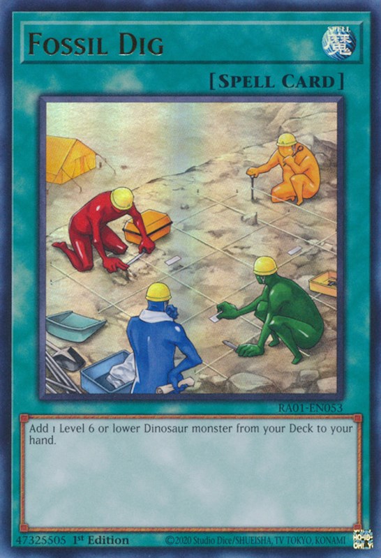 Fossil Dig [RA01-EN053] Ultra Rare | Fandemonia Ltd