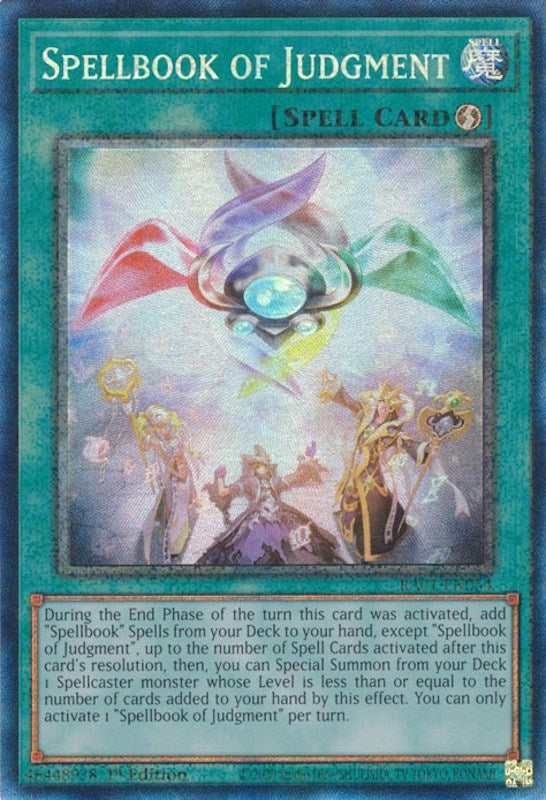 Spellbook of Judgment [RA01-EN054] Prismatic Collector's Rare | Fandemonia Ltd