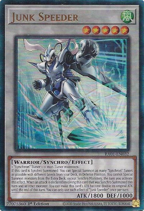 Junk Speeder [RA01-EN032] Prismatic Ultimate Rare | Fandemonia Ltd