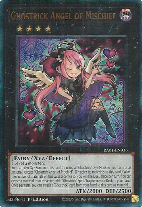 Ghostrick Angel of Mischief [RA01-EN036] Prismatic Ultimate Rare | Fandemonia Ltd