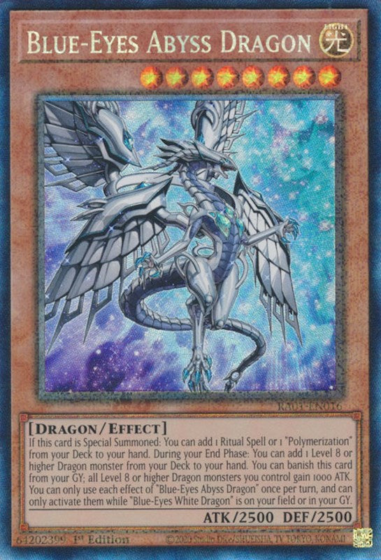 Blue-Eyes Abyss Dragon [RA01-EN016] Prismatic Collector's Rare | Fandemonia Ltd