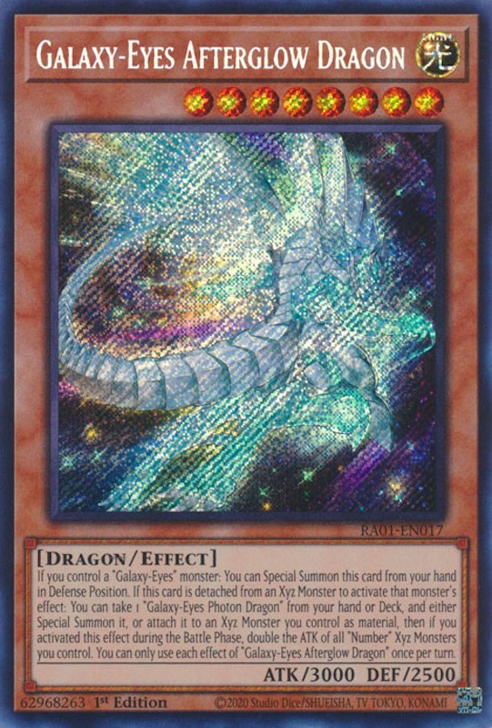 Galaxy-Eyes Afterglow Dragon [RA01-EN017] Secret Rare | Fandemonia Ltd