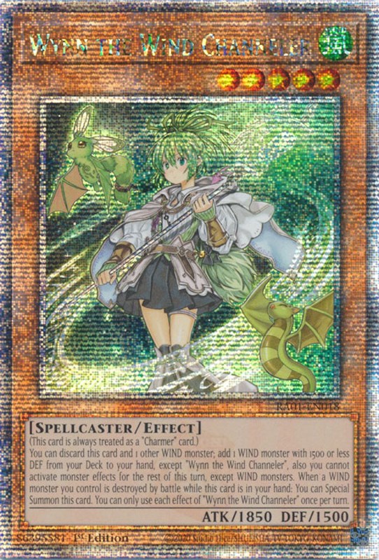 Wynn the Wind Channeler [RA01-EN018] Quarter Century Secret Rare | Fandemonia Ltd