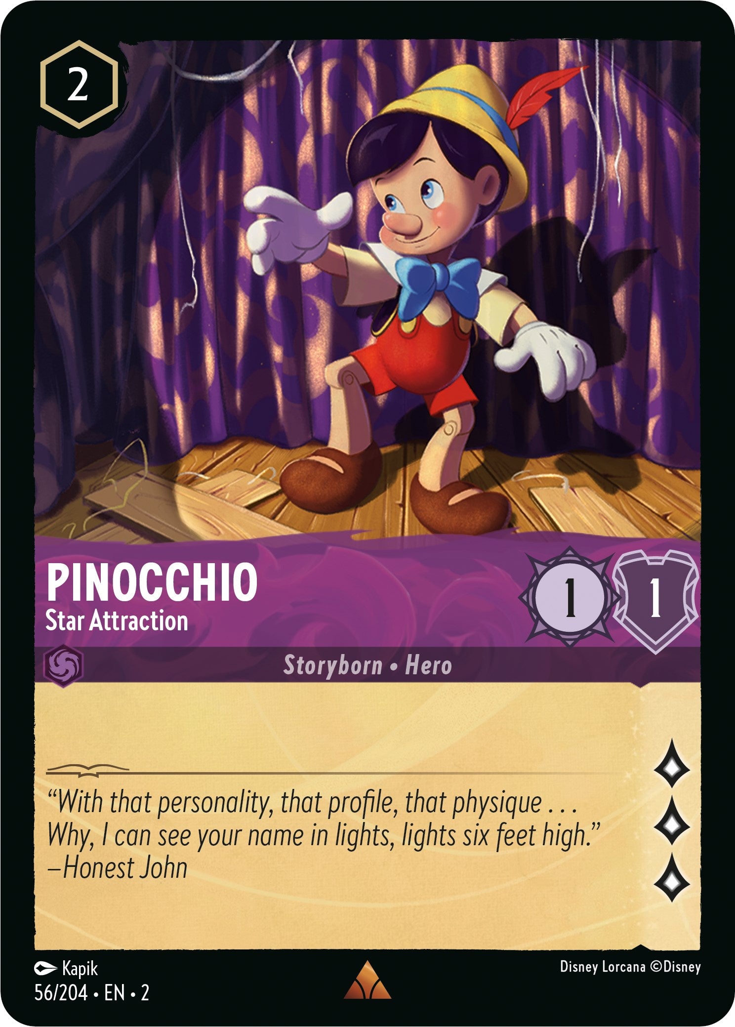 Pinocchio - Star Attraction (56/204) [Rise of the Floodborn] | Fandemonia Ltd