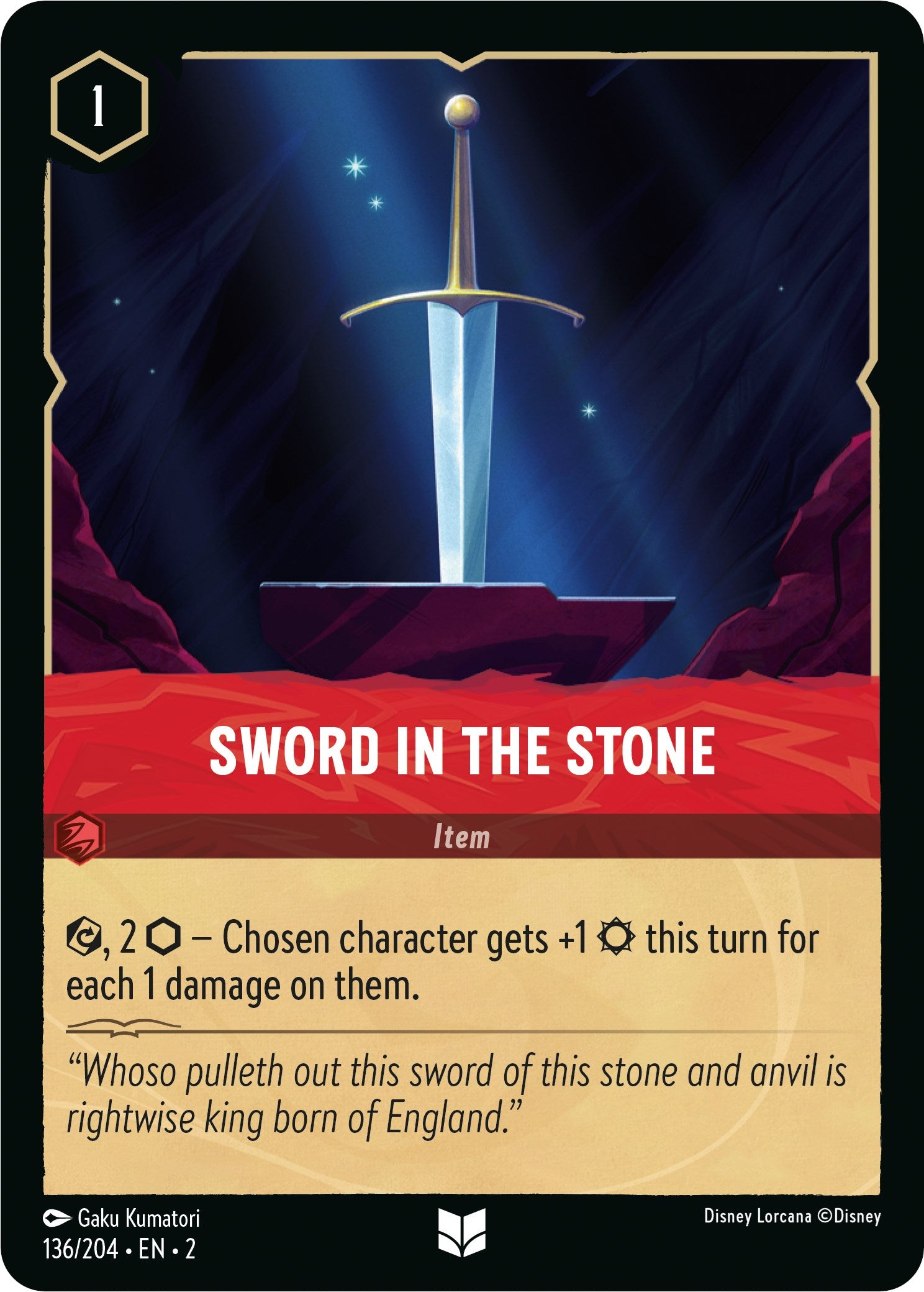 Sword in the Stone (136/204) [Rise of the Floodborn] | Fandemonia Ltd