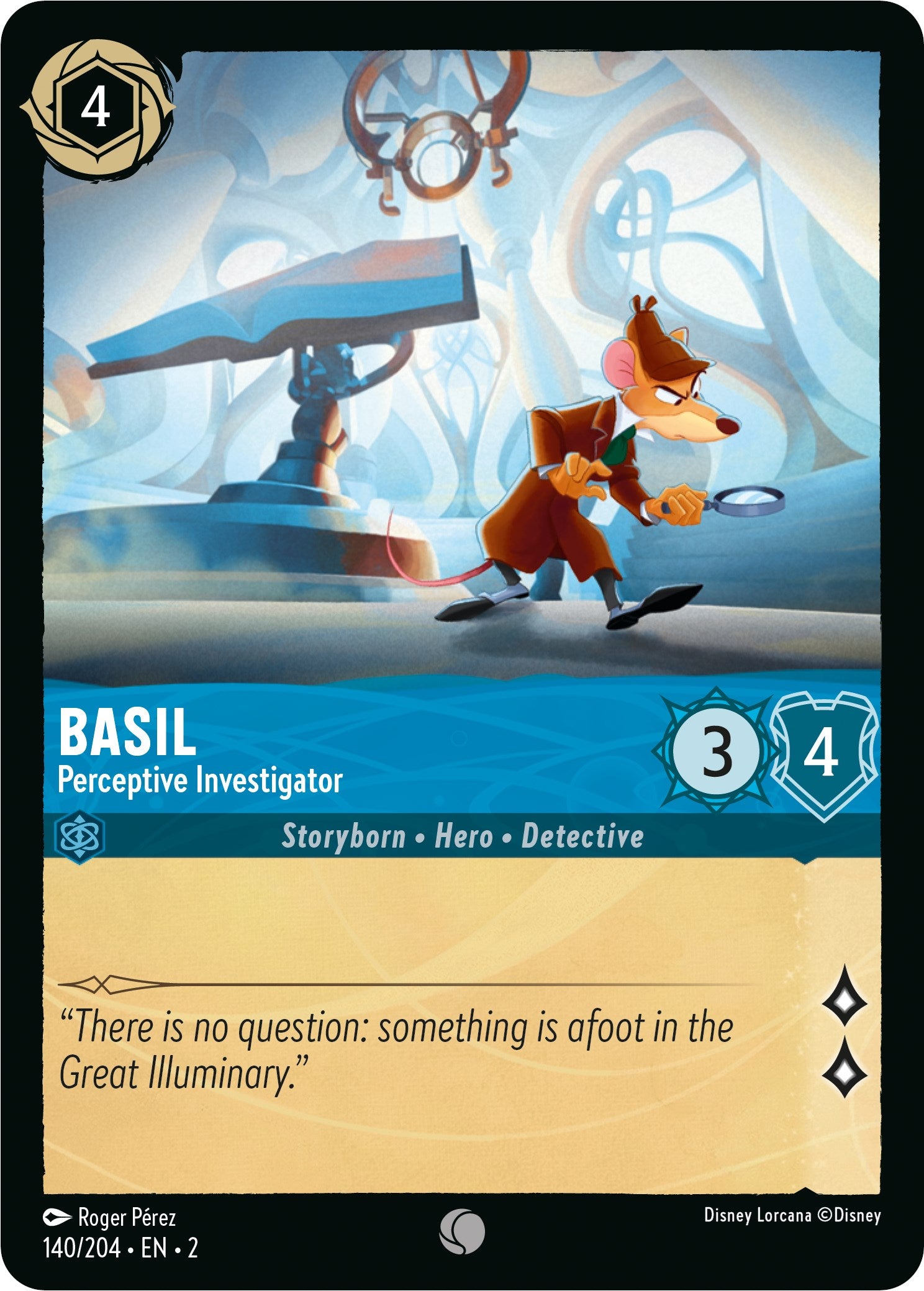 Basil - Perceptive Investigator (140/204) [Rise of the Floodborn] | Fandemonia Ltd