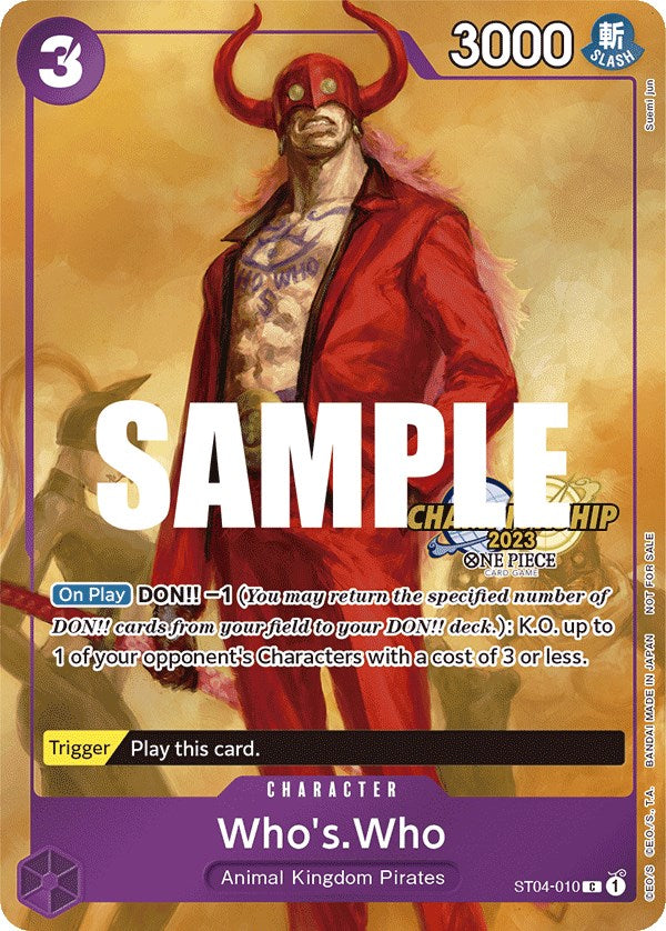 Who's.Who (CS 2023 Celebration Pack) [One Piece Promotion Cards] | Fandemonia Ltd