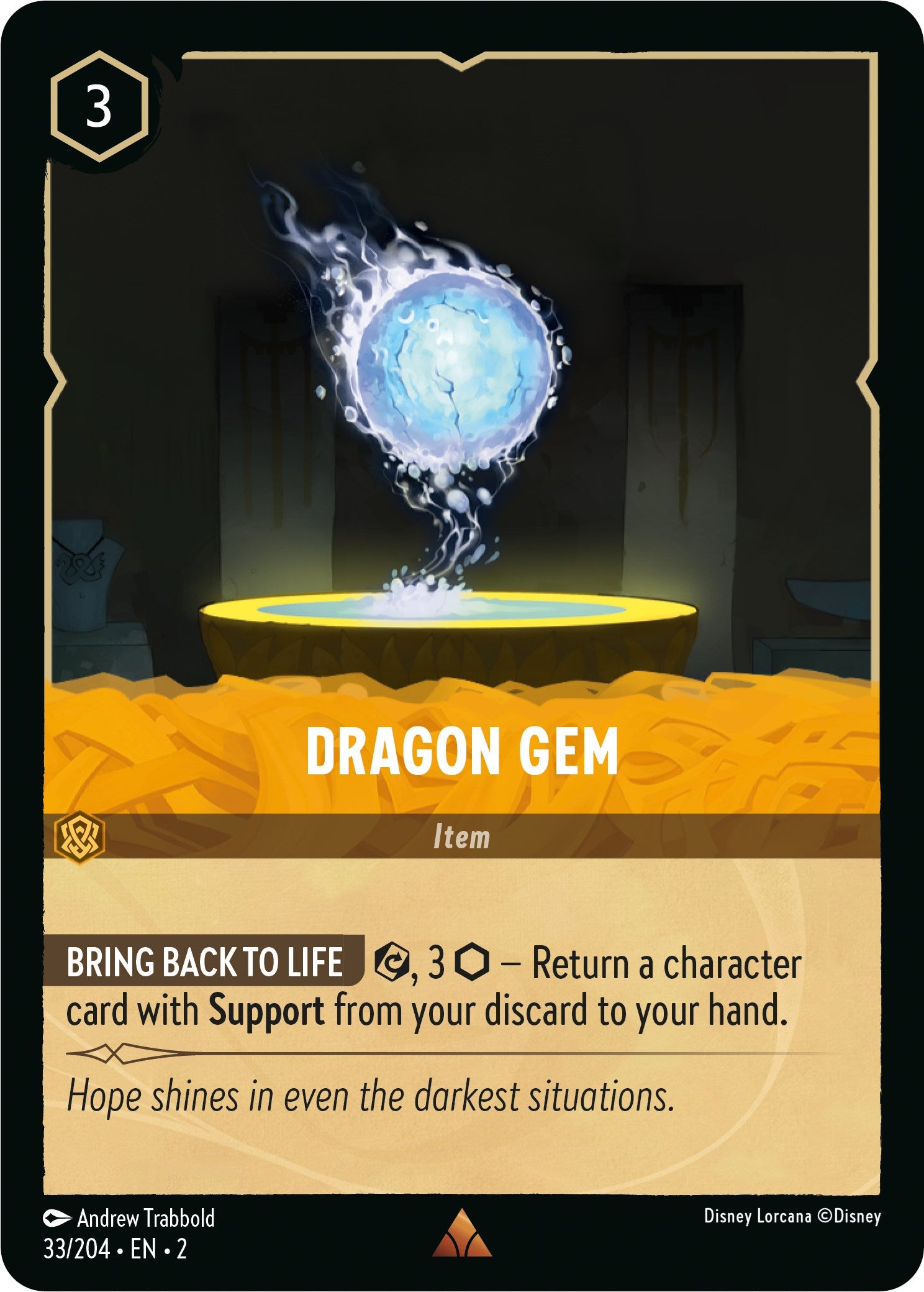 Dragon Gem (33/204) [Rise of the Floodborn] | Fandemonia Ltd