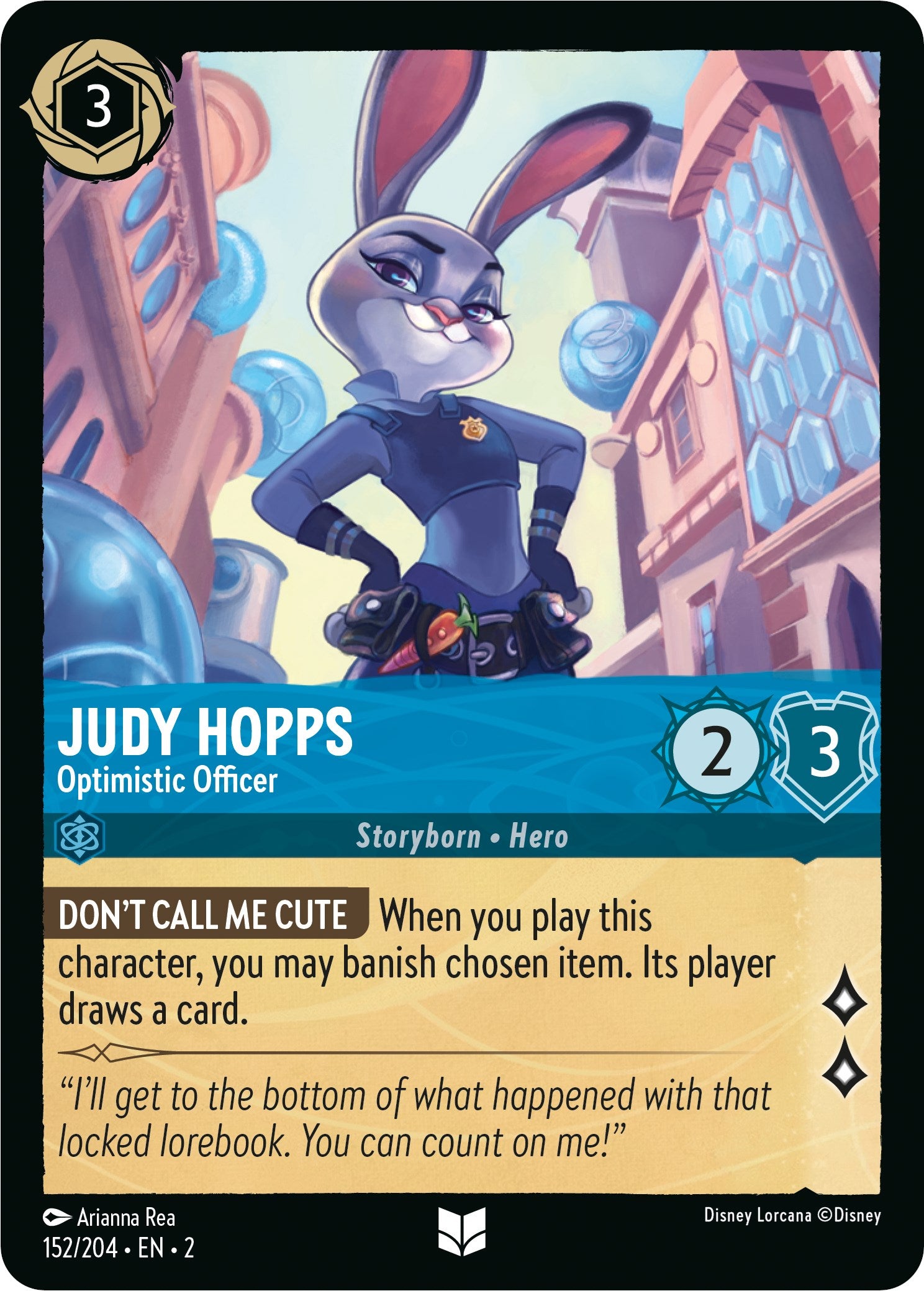 Judy Hopps - Optimistic Officer (152/204) [Rise of the Floodborn] | Fandemonia Ltd