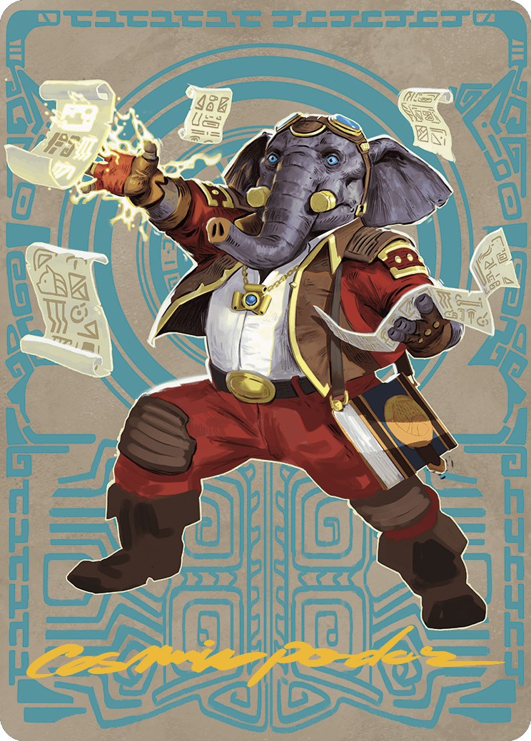 Quintorius Kand Art Card (65/81) (Gold-Stamped Signature) [The Lost Caverns of Ixalan Art Series] | Fandemonia Ltd