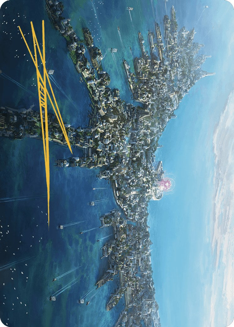 Restless Anchorage Art Card (Gold-Stamped Signature) [The Lost Caverns of Ixalan Art Series] | Fandemonia Ltd