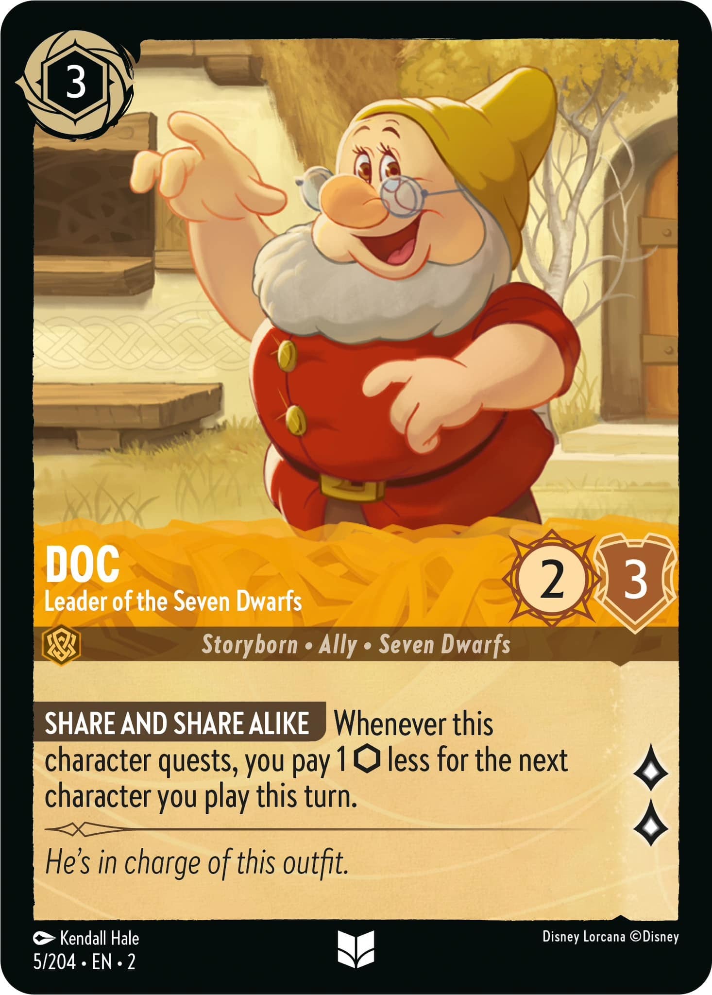 Doc - Leader of the Seven Dwarfs (5/204) [Rise of the Floodborn] | Fandemonia Ltd