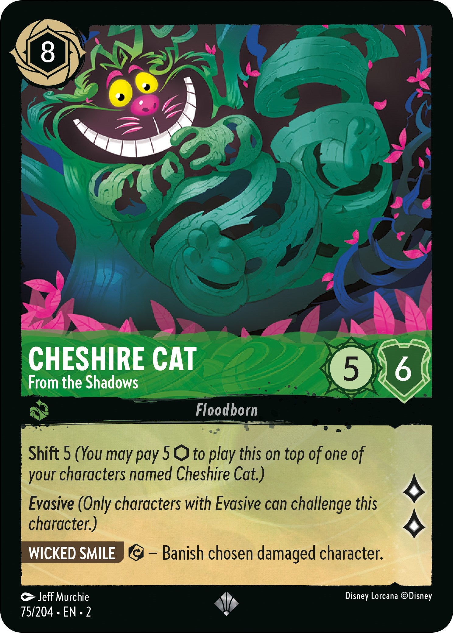 Cheshire Cat - From the Shadows (75/204) [Rise of the Floodborn] | Fandemonia Ltd