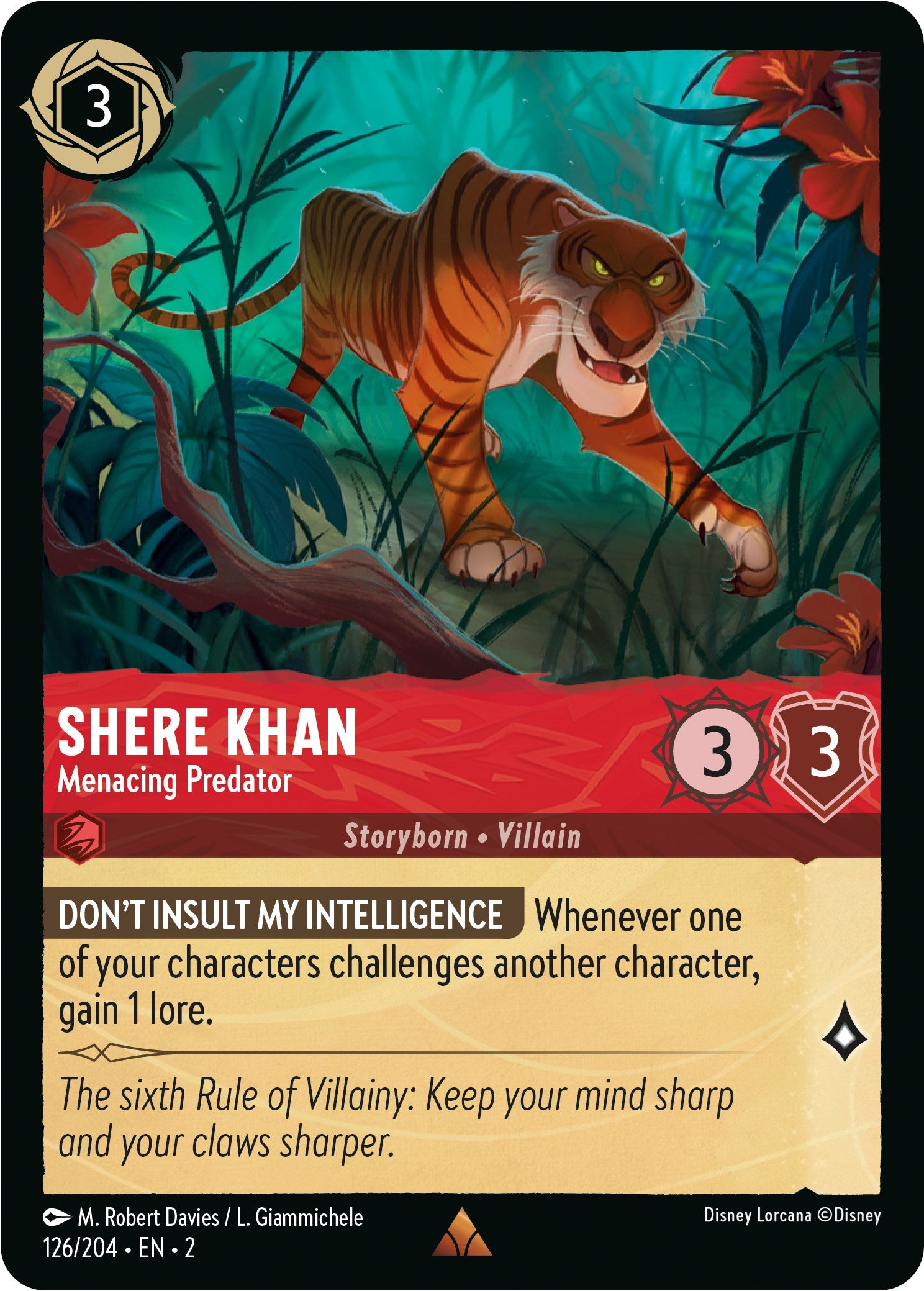 Shere Khan - Menacing Predator (126/204) [Rise of the Floodborn] | Fandemonia Ltd