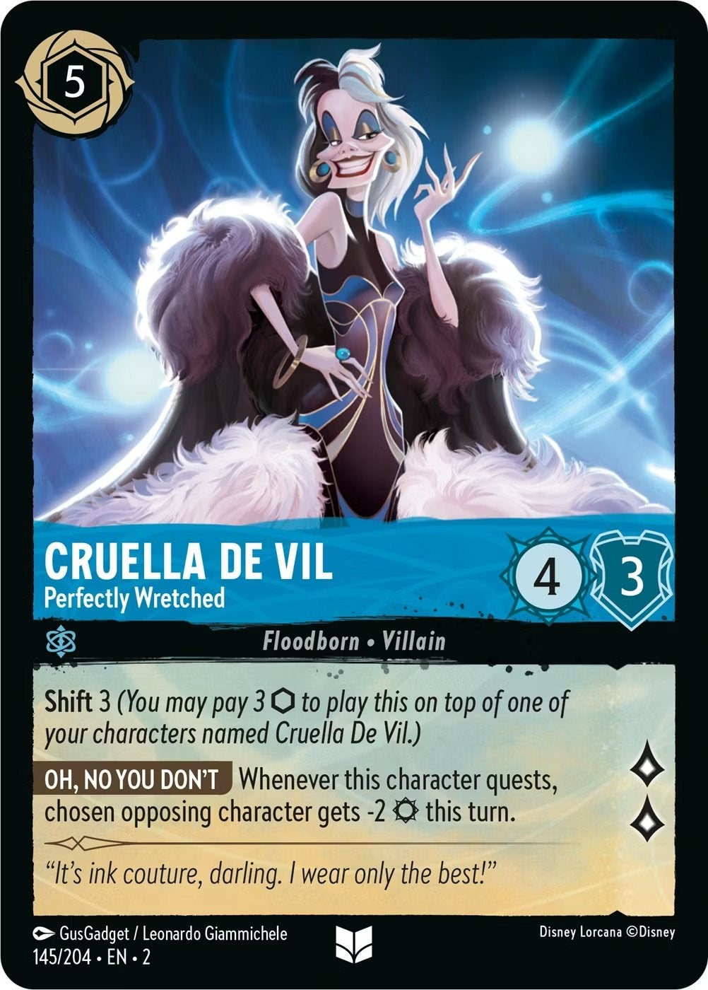 Cruella De Vil - Perfectly Wretched (145/204) [Rise of the Floodborn] | Fandemonia Ltd