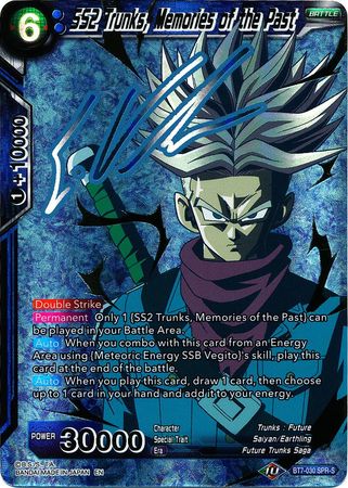 SS2 Trunks, Memories of the Past (SPR Signature) (BT7-030) [Assault of the Saiyans] | Fandemonia Ltd