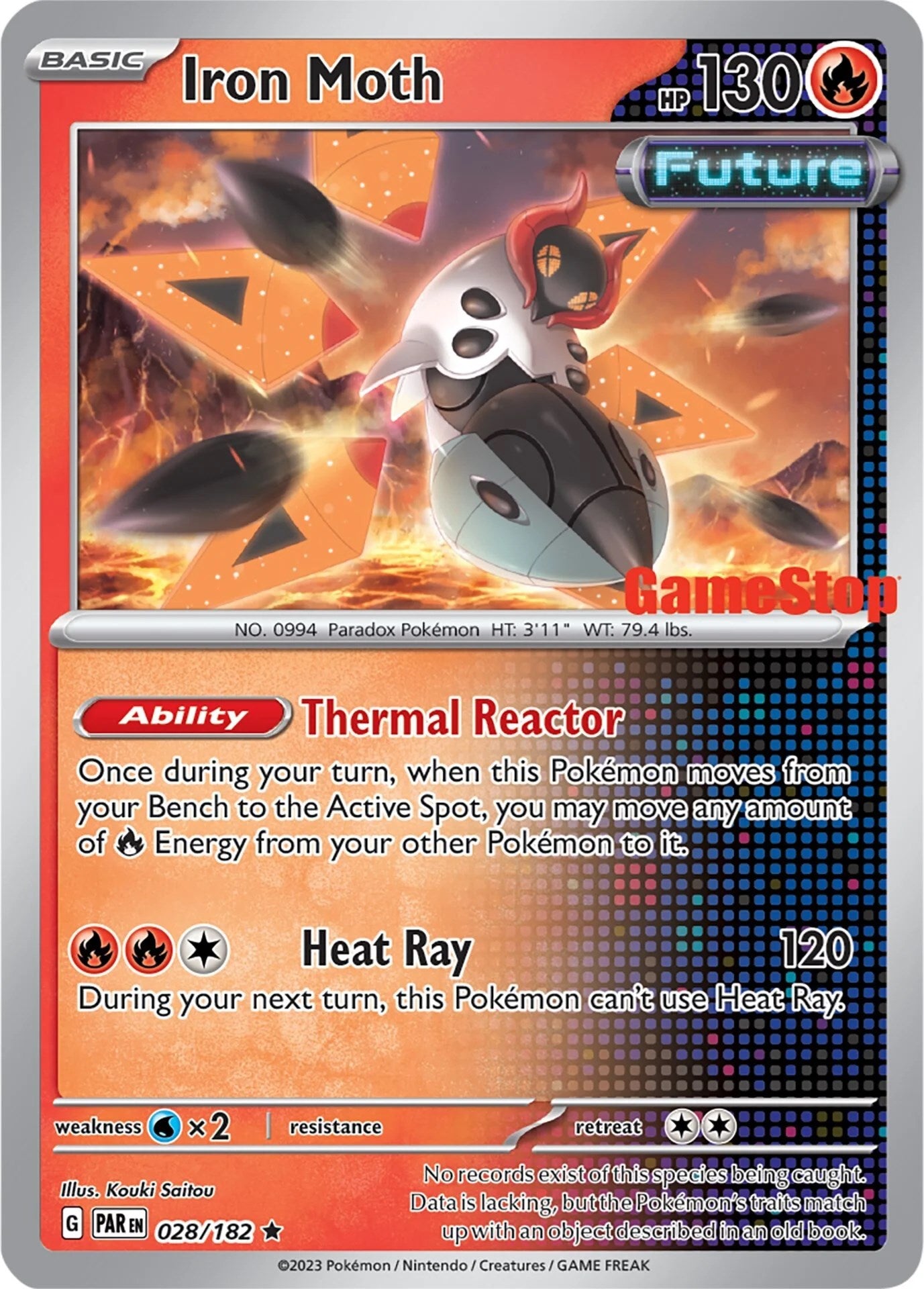 Iron Moth (028/182) (GameStop Promo) [Miscellaneous Cards] | Fandemonia Ltd