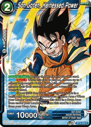 Son Goten, Harnessed Power (BT16-029) [Realm of the Gods] | Fandemonia Ltd