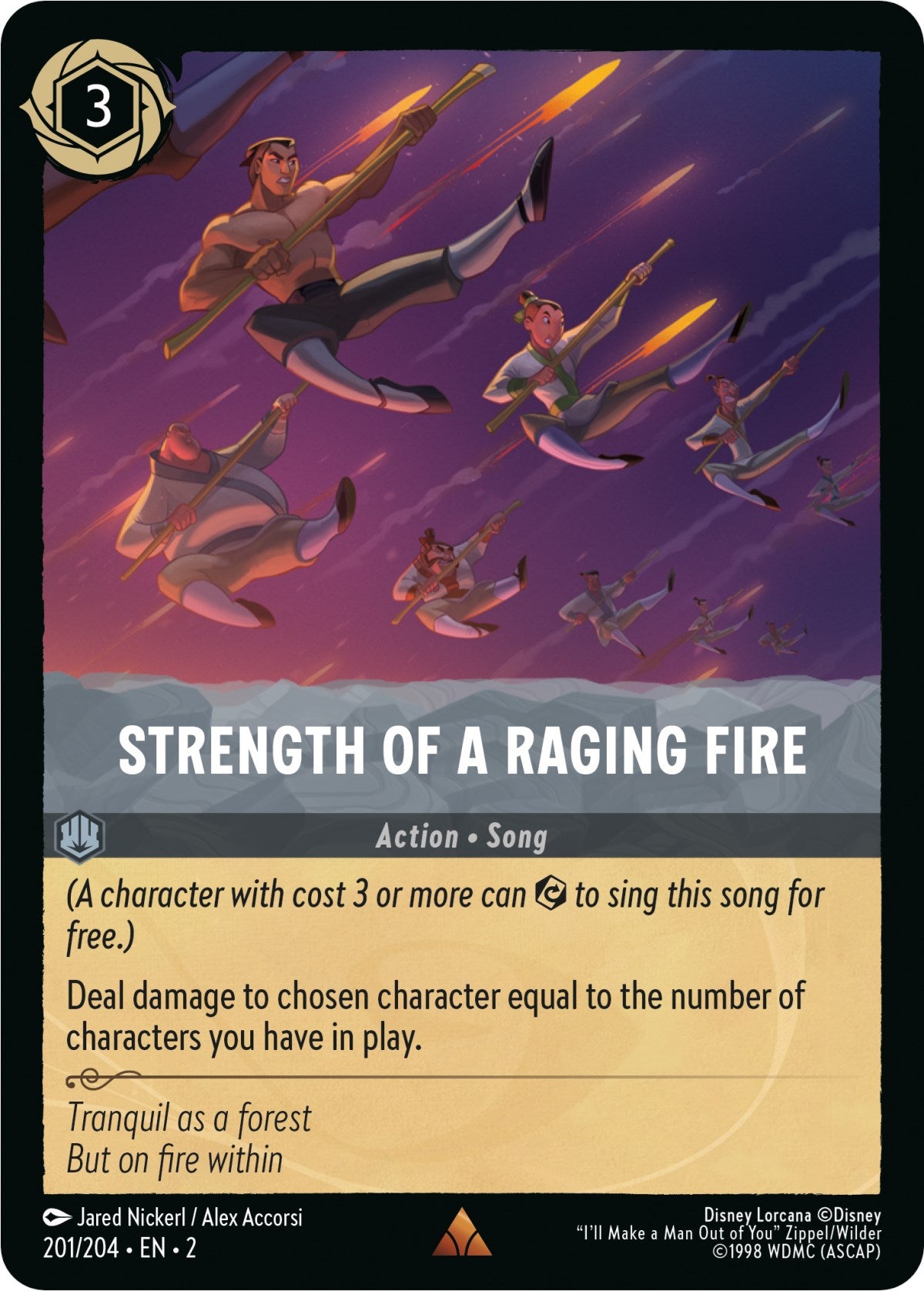 Strength of a Raging Fire (201/204) [Rise of the Floodborn] | Fandemonia Ltd