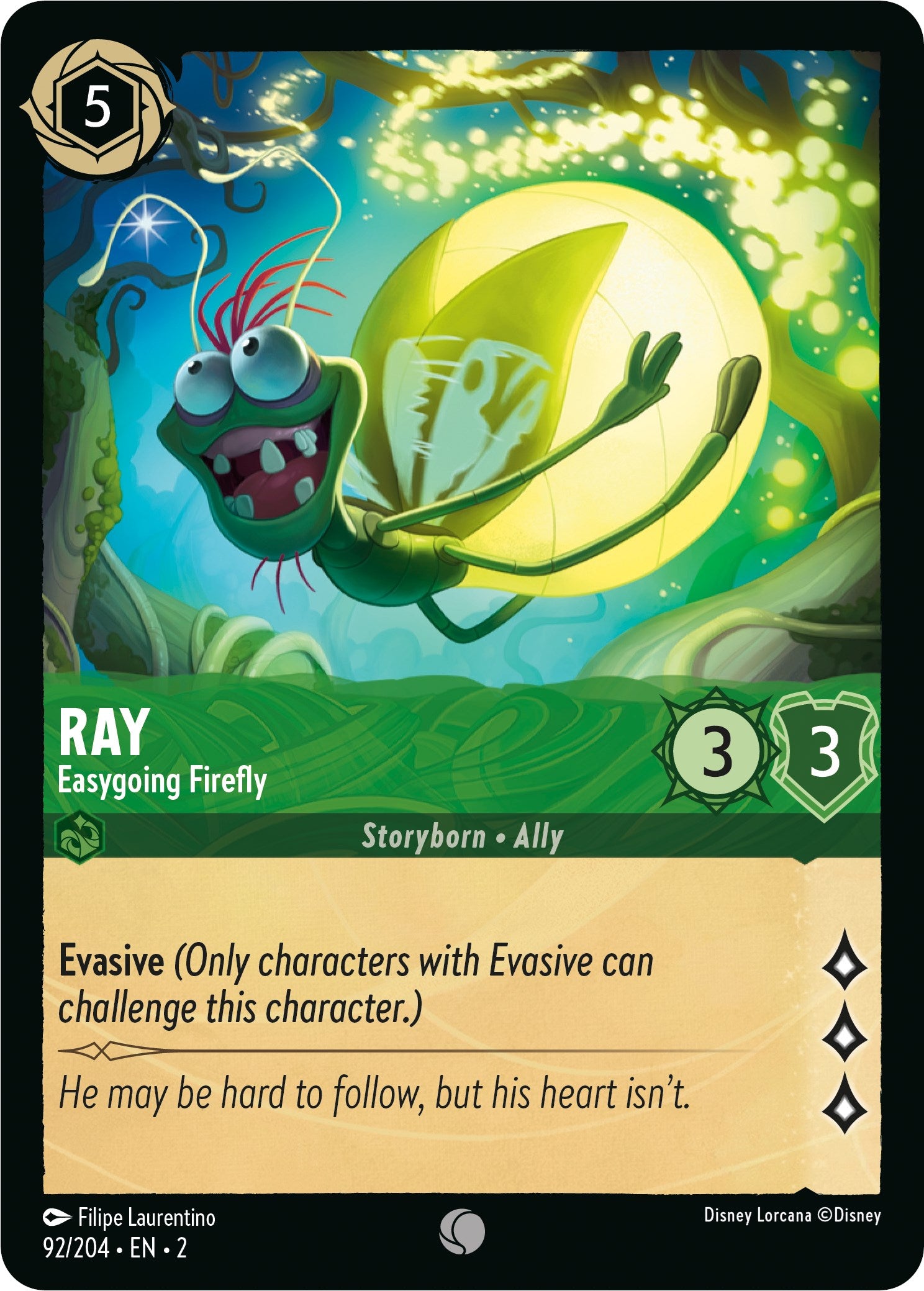 Ray - Easygoing Firefly (92/204) [Rise of the Floodborn] | Fandemonia Ltd