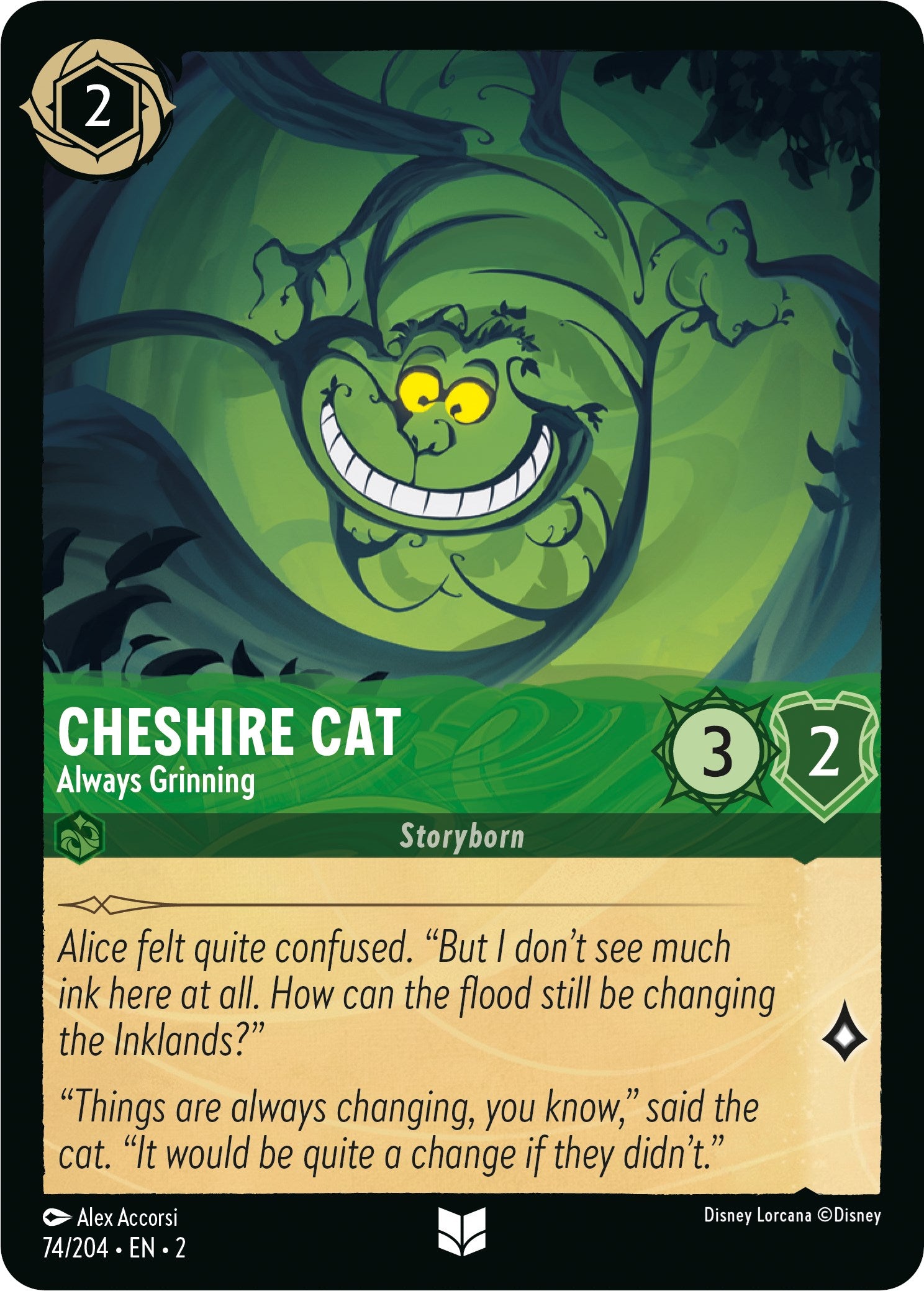 Cheshire Cat - Always Grinning (74/204) [Rise of the Floodborn] | Fandemonia Ltd