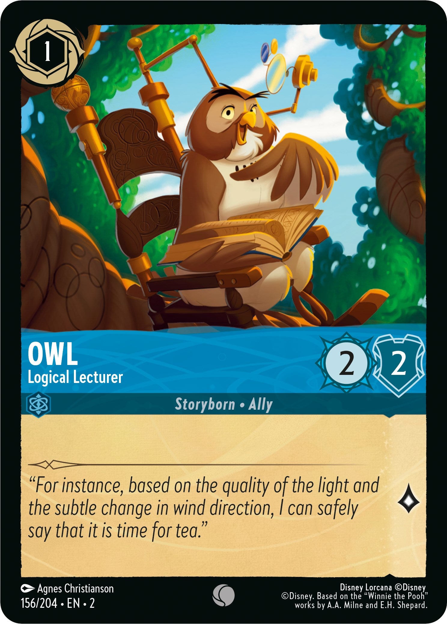 Owl - Logical Lecturer (156/204) [Rise of the Floodborn] | Fandemonia Ltd