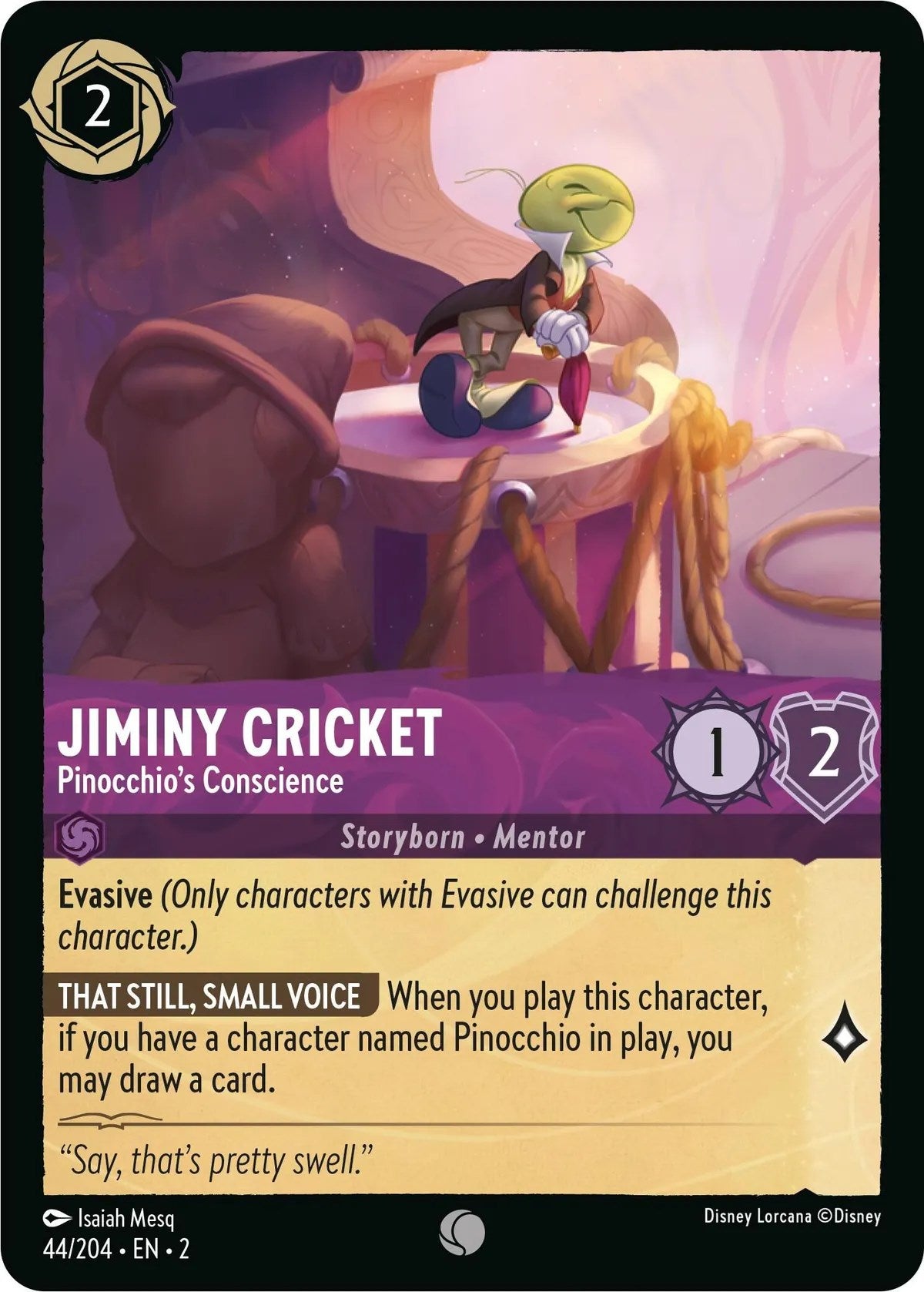 Jiminy Cricket - Pinocchio's Conscience (44/204) [Rise of the Floodborn] | Fandemonia Ltd