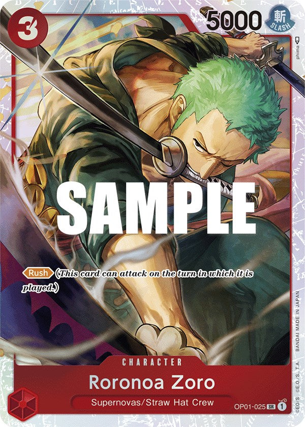 Roronoa Zoro (OP01-025) (Ultra Deck: The Three Captains) [One Piece Promotion Cards] | Fandemonia Ltd