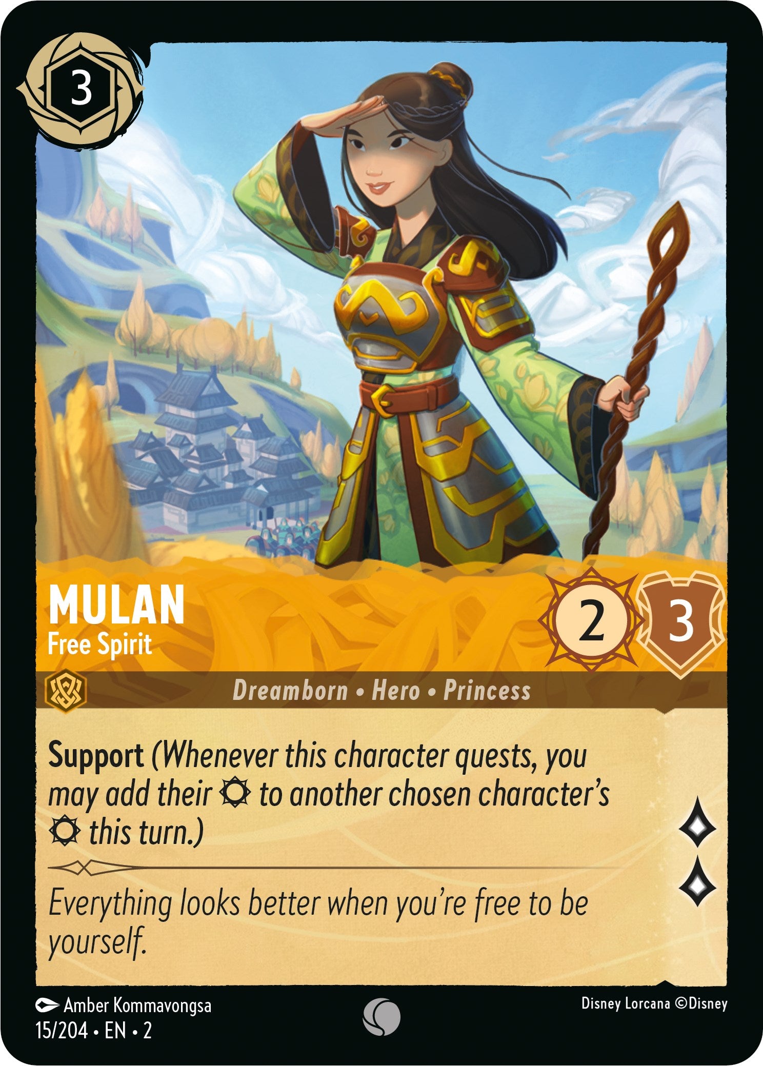 Mulan - Free Spirit (15/204) [Rise of the Floodborn] | Fandemonia Ltd