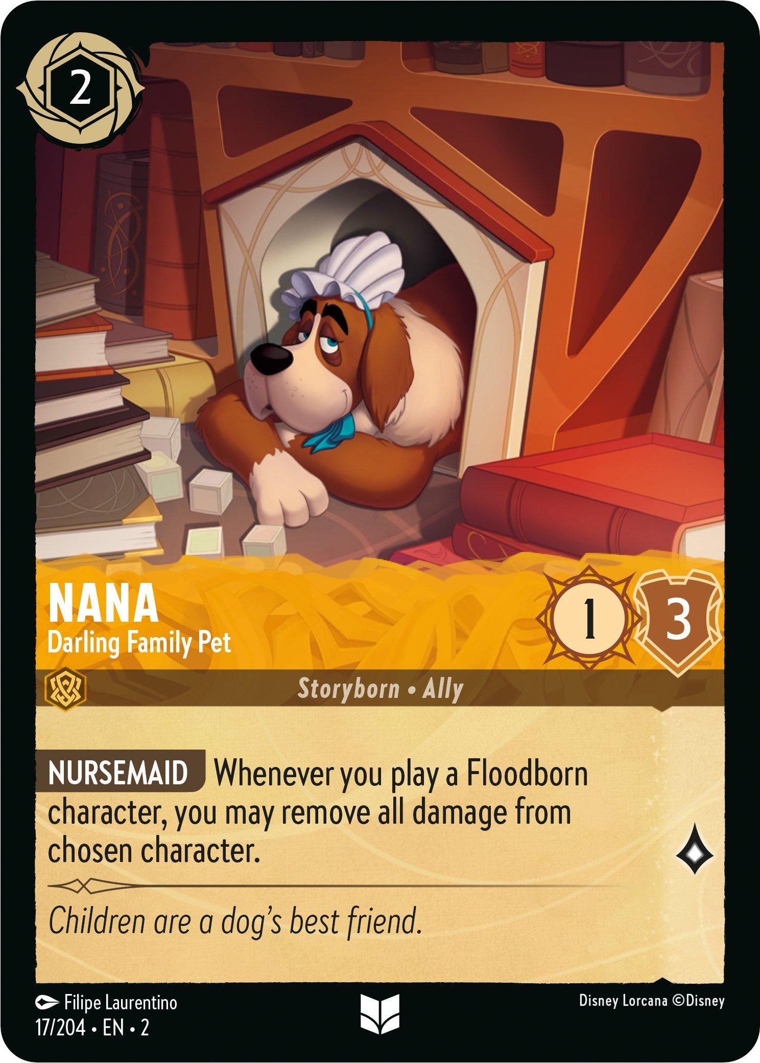 Nana - Darling Family Pet (17/204) [Rise of the Floodborn] | Fandemonia Ltd