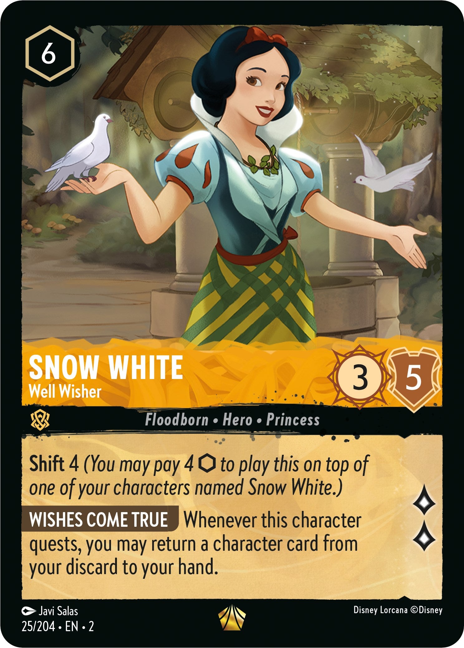 Snow White - Well Wisher (25/204) [Rise of the Floodborn] | Fandemonia Ltd