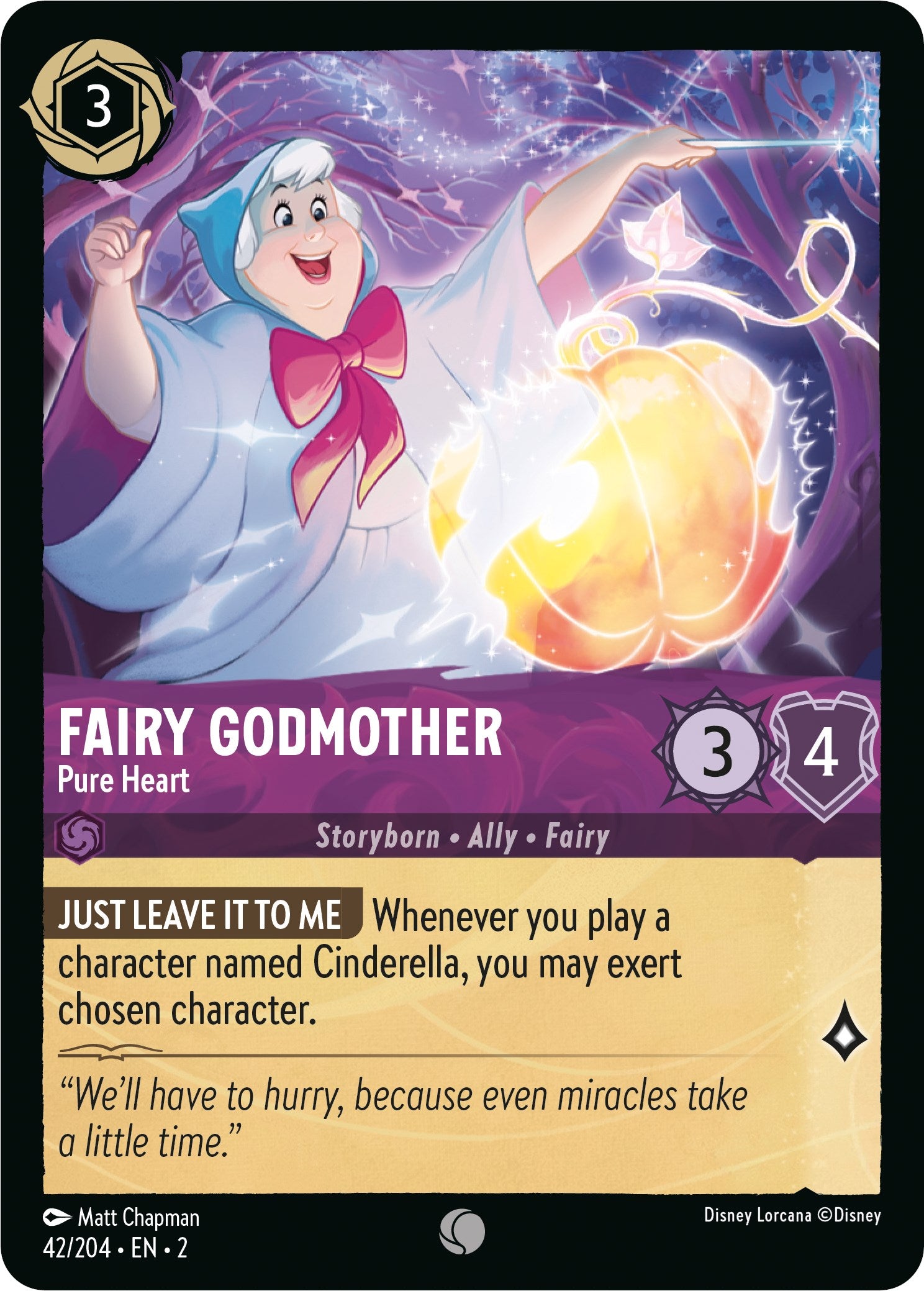 Fairy Godmother - Pure Heart (42/204) [Rise of the Floodborn] | Fandemonia Ltd