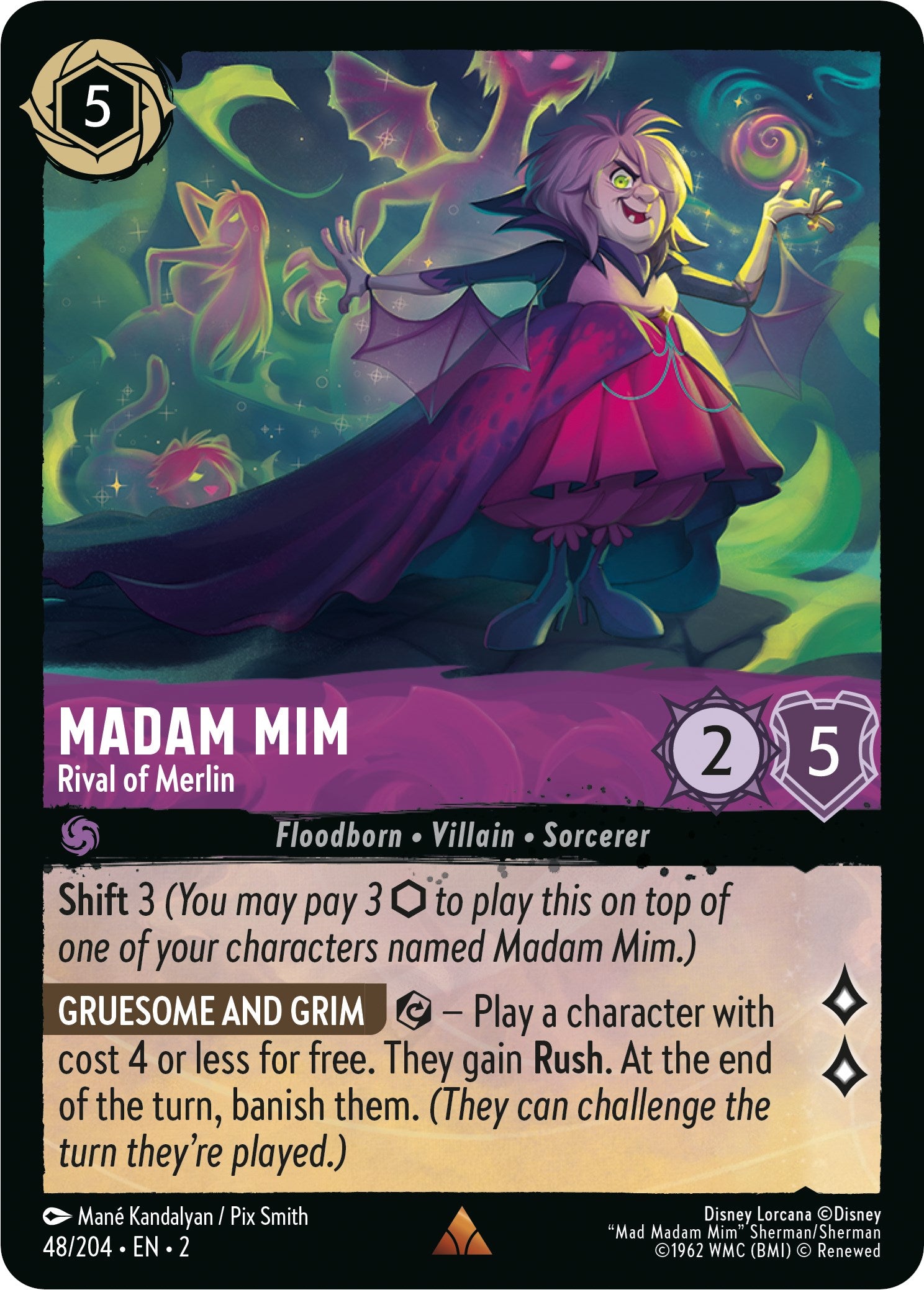 Madam Mim - Rival of Merlin (48/204) [Rise of the Floodborn] | Fandemonia Ltd