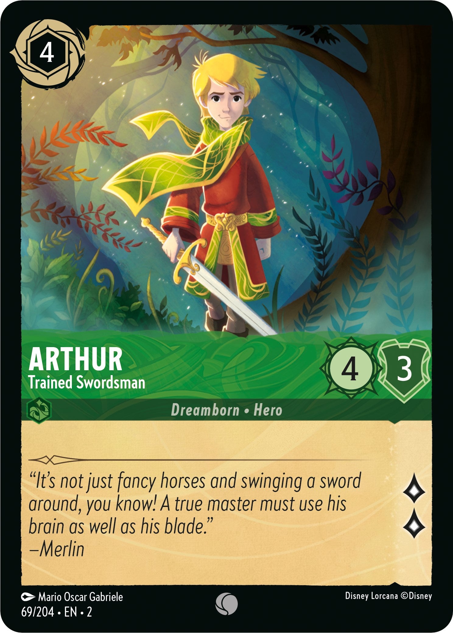 Arthur - Trained Swordsman (69/204) [Rise of the Floodborn] | Fandemonia Ltd