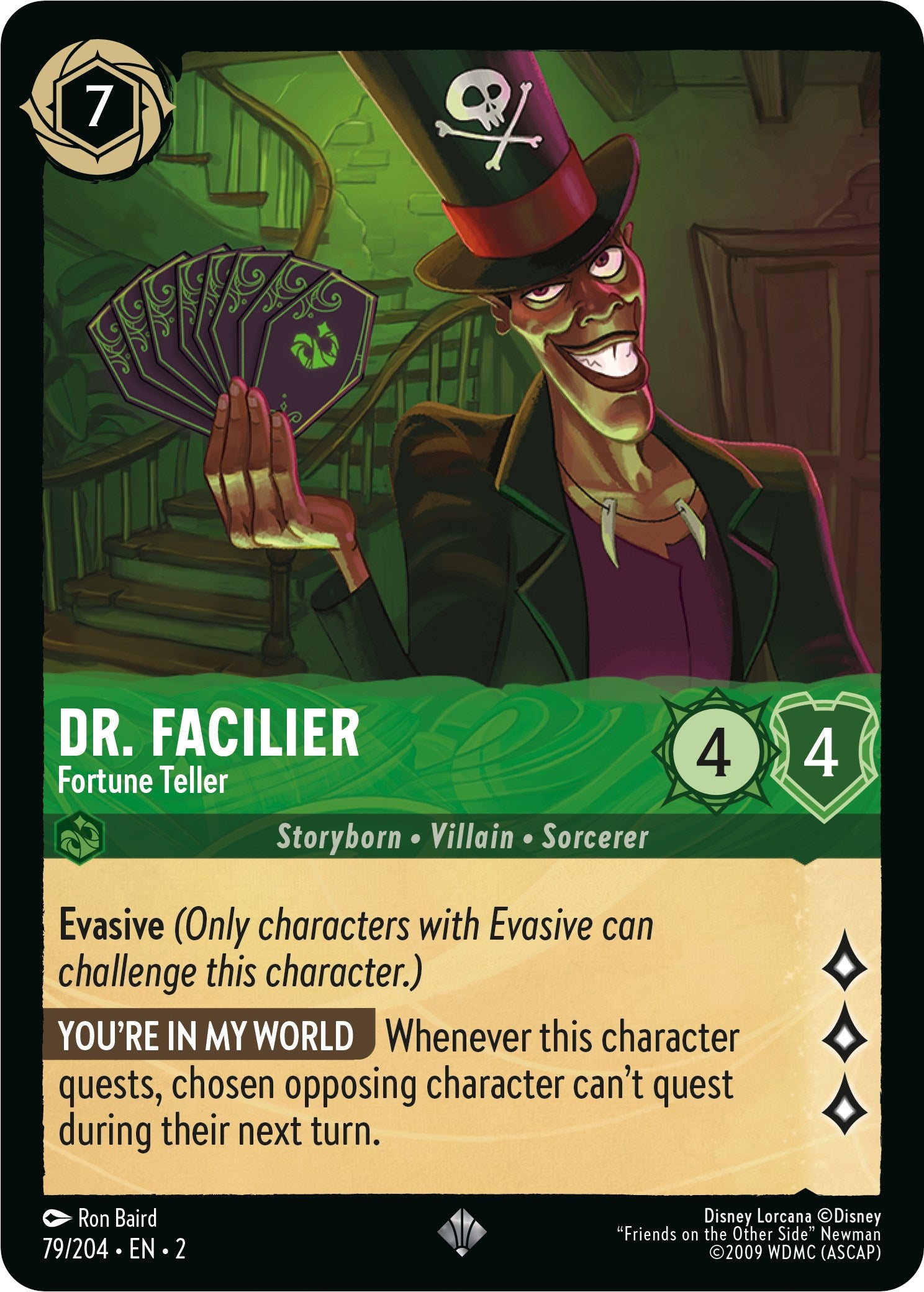 Dr. Facilier - Fortune Teller (79/204) [Rise of the Floodborn] | Fandemonia Ltd