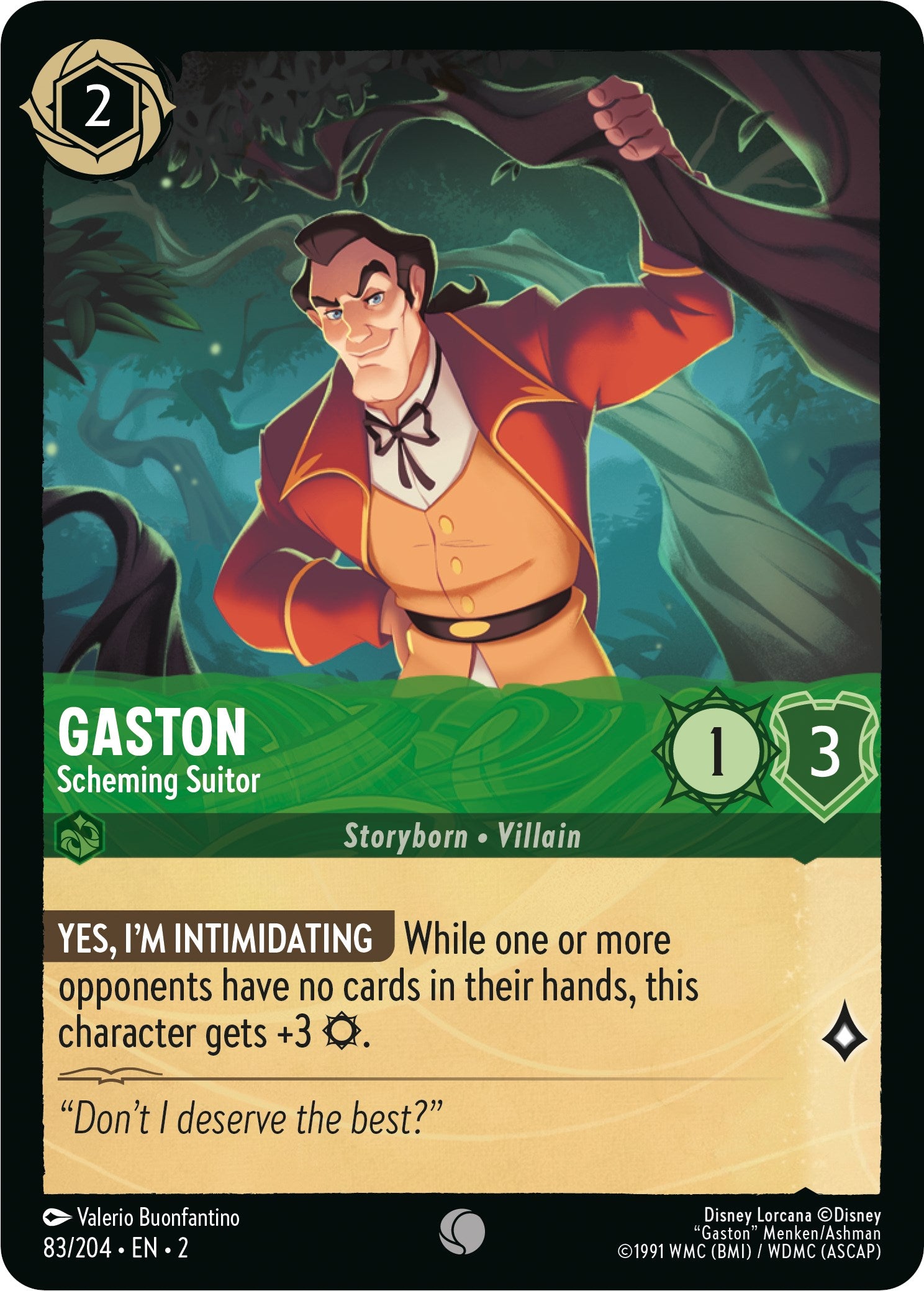 Gaston - Scheming Suitor (83/204) [Rise of the Floodborn] | Fandemonia Ltd