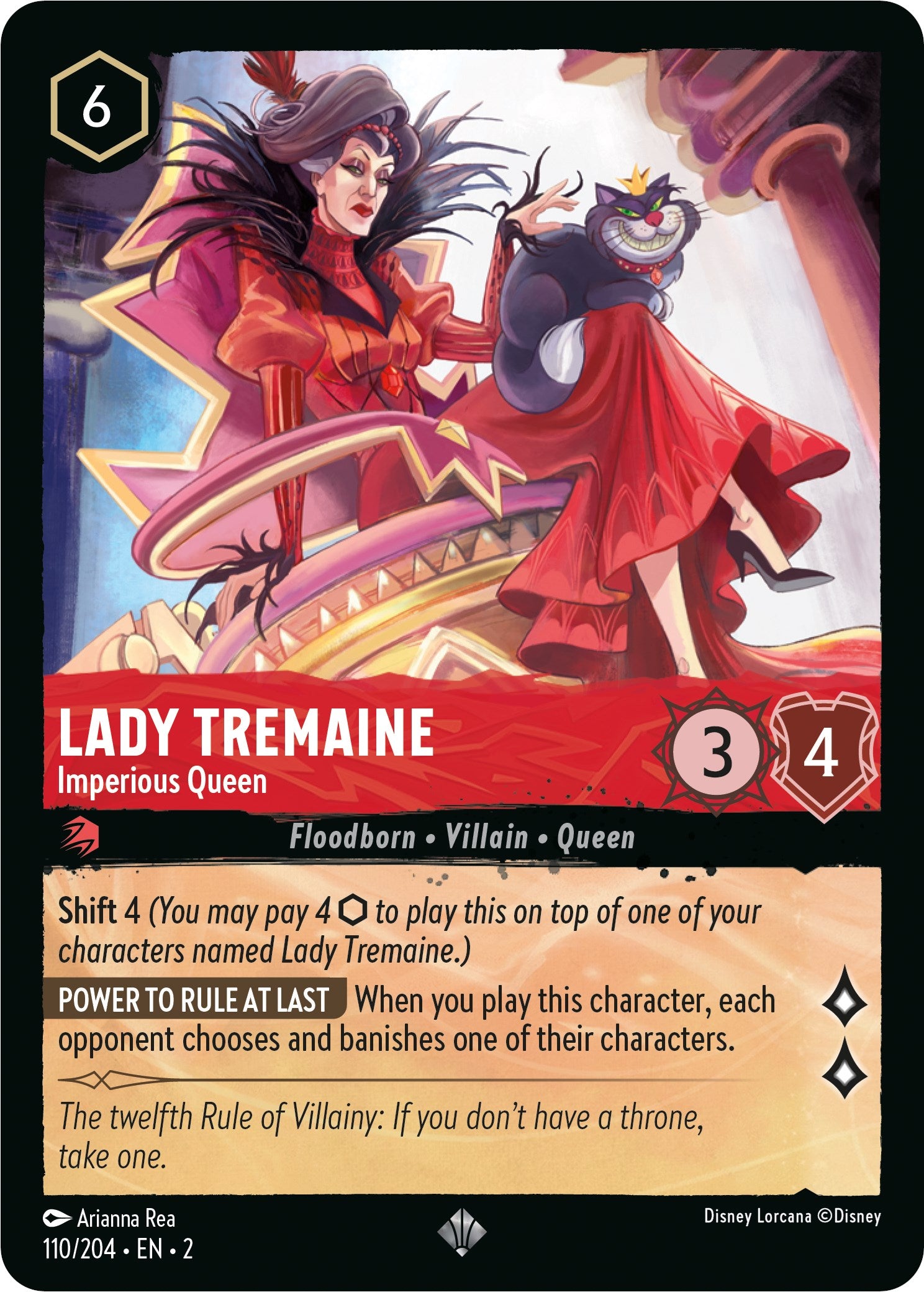 Lady Tremaine - Imperious Queen (110/204) [Rise of the Floodborn] | Fandemonia Ltd