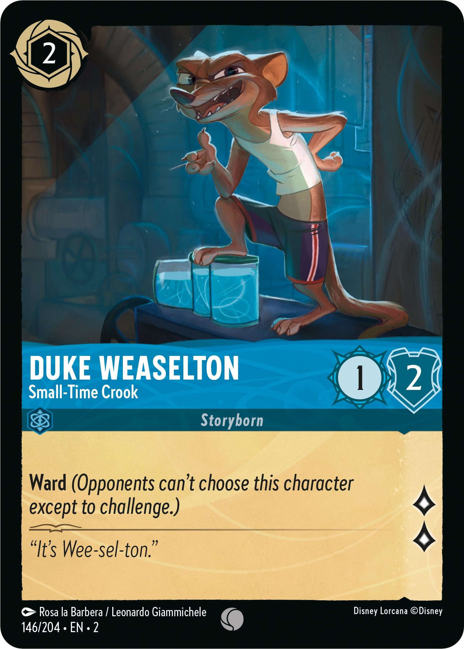 Duke Weaselton - Small-Time Crook (146/204) [Rise of the Floodborn] | Fandemonia Ltd