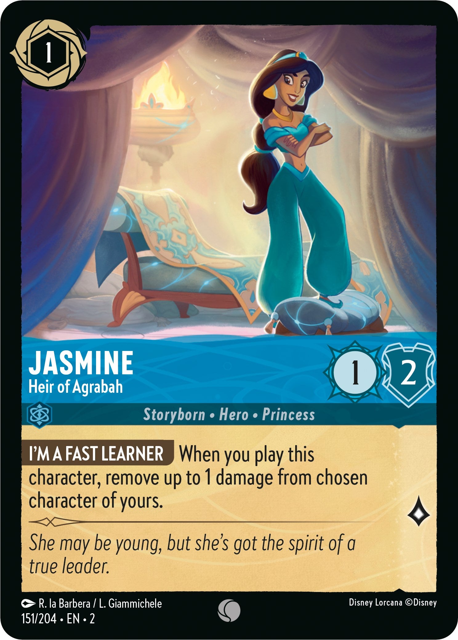 Jasmine - Heir of Agrabah (151/204) [Rise of the Floodborn] | Fandemonia Ltd