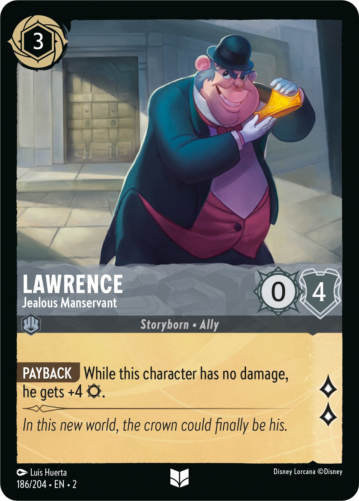 Lawrence - Jealous Manservant (186/204) [Rise of the Floodborn] | Fandemonia Ltd