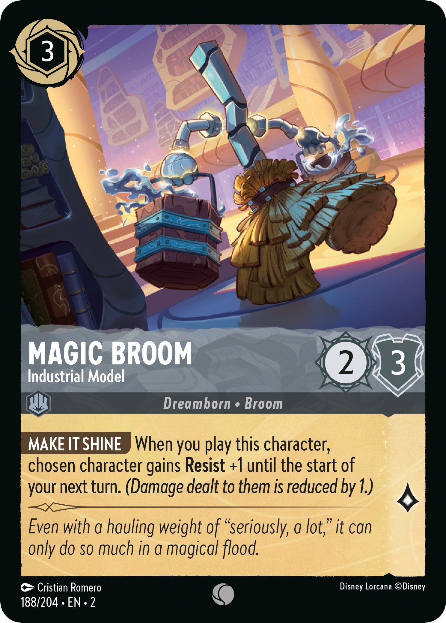 Magic Broom - Industrial Model (188/204) [Rise of the Floodborn] | Fandemonia Ltd